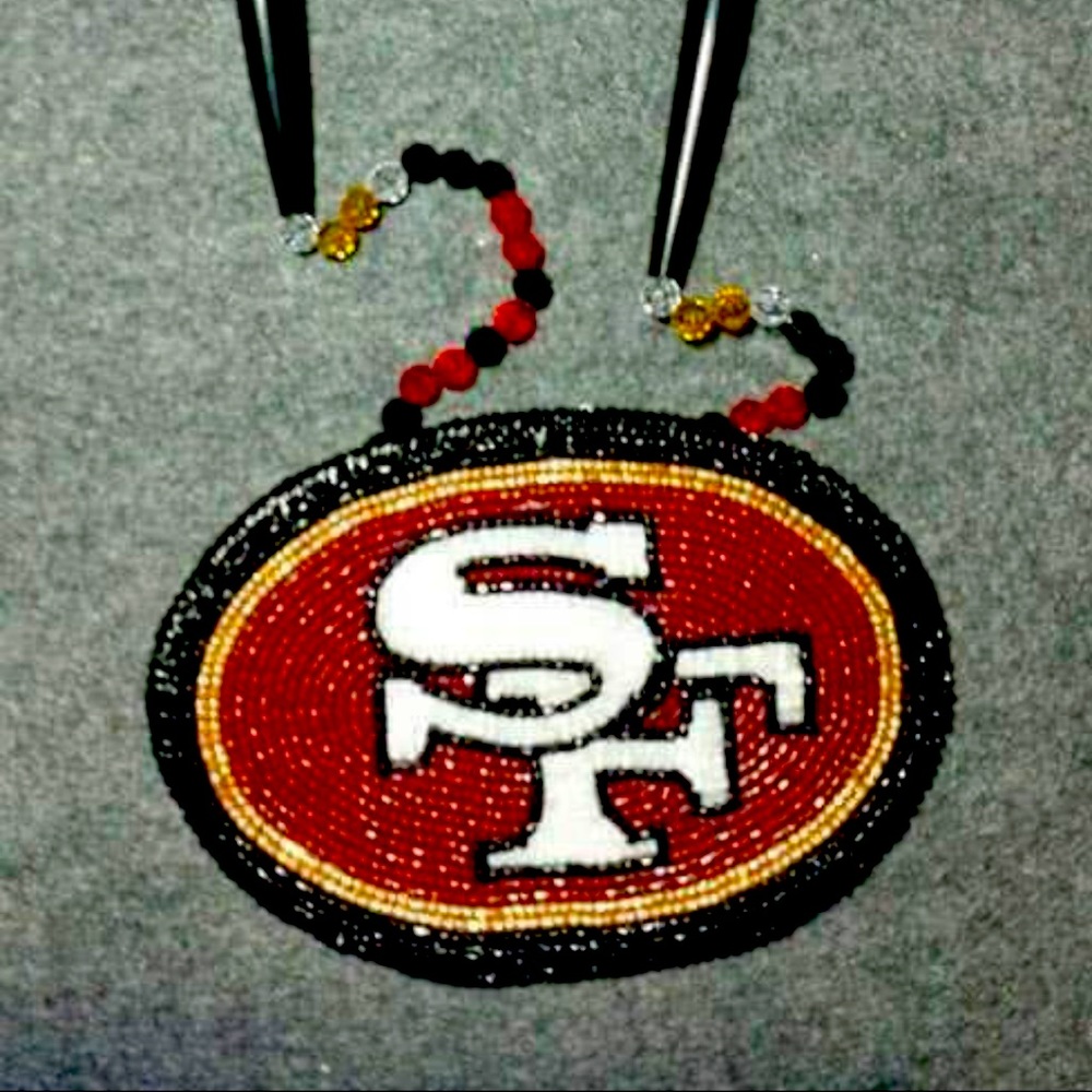Handmade beadwork San Francisco 49’ers  Medallion